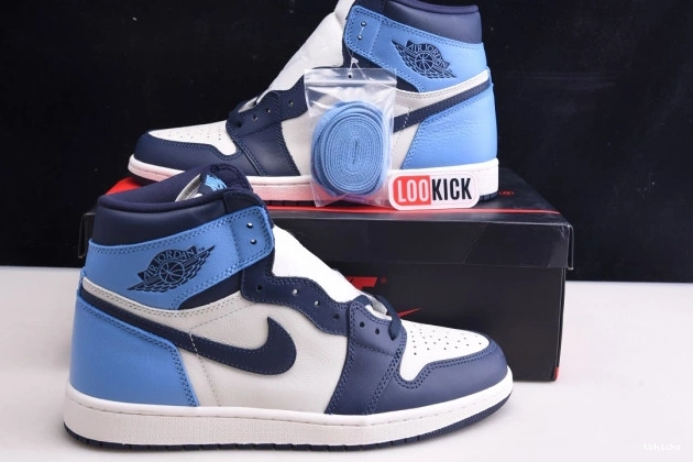 Rep TB High 1 Obsidian Air Retro OG Jordan 555088-140 0801
